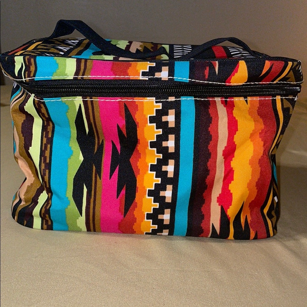 Colorful Patterned Makeup Case - Picture 2 of 3